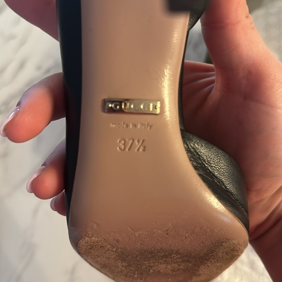 Gucci Malaga Kid Studded Pumps